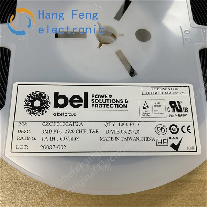 10PCS 0ZCF0100AF2A Silk Screen B 0100 SMD Resettable Fuse 60V 1A 2920 Brand New Original