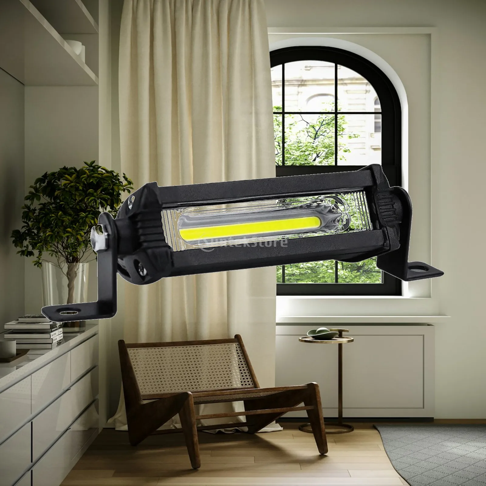 Waterproof Mini Work Light 9000LM LED Task Bar Aluminum 12V for Motorcycle Utility Van Forklift