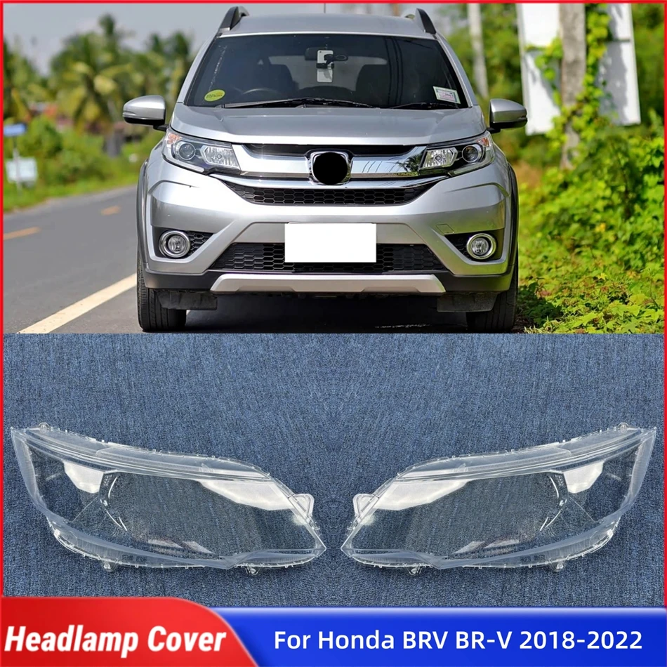 Accesorios para Honda BRV BR-V 2018 2019 2020 2021 2022, Cubiertas de Faros Transparentes de Policarbonato de Alto Brillo