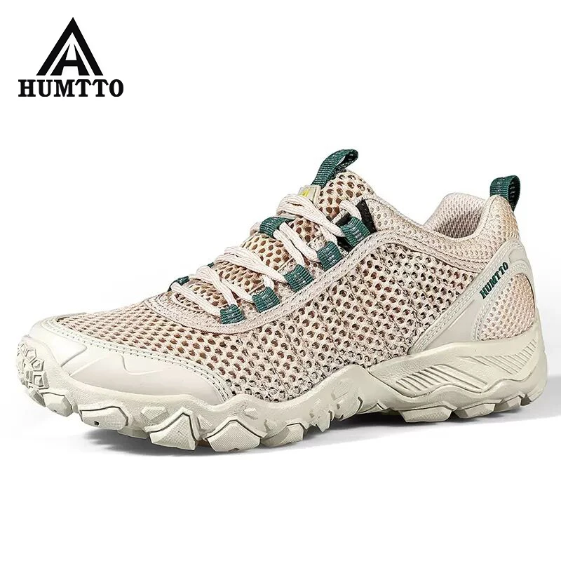 

HUMTTO Breathable Hiking Shoes Men Summer Quick Dry Mesh Upper Trekking Shoes Outdoor Walking Sports Sneakers Aqua Water Shoes