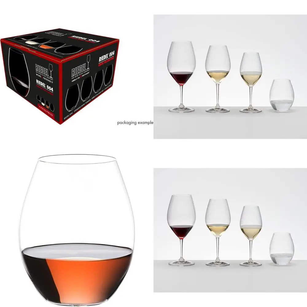 

4-Piece Set of 19.4 oz Wine Tumblers, 570 ml