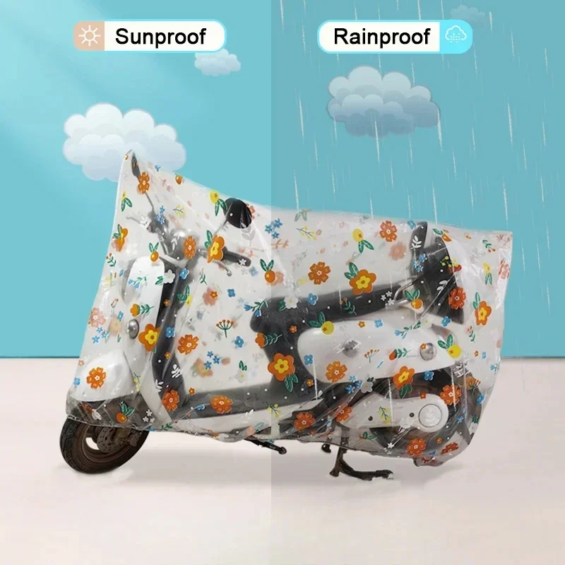 Universal Electric Vehicle Rain Cover Motorcycle Sun Shield Electric Bicycle Rainproof Sunproof Outdoor Sunproof Moto Rain Cover