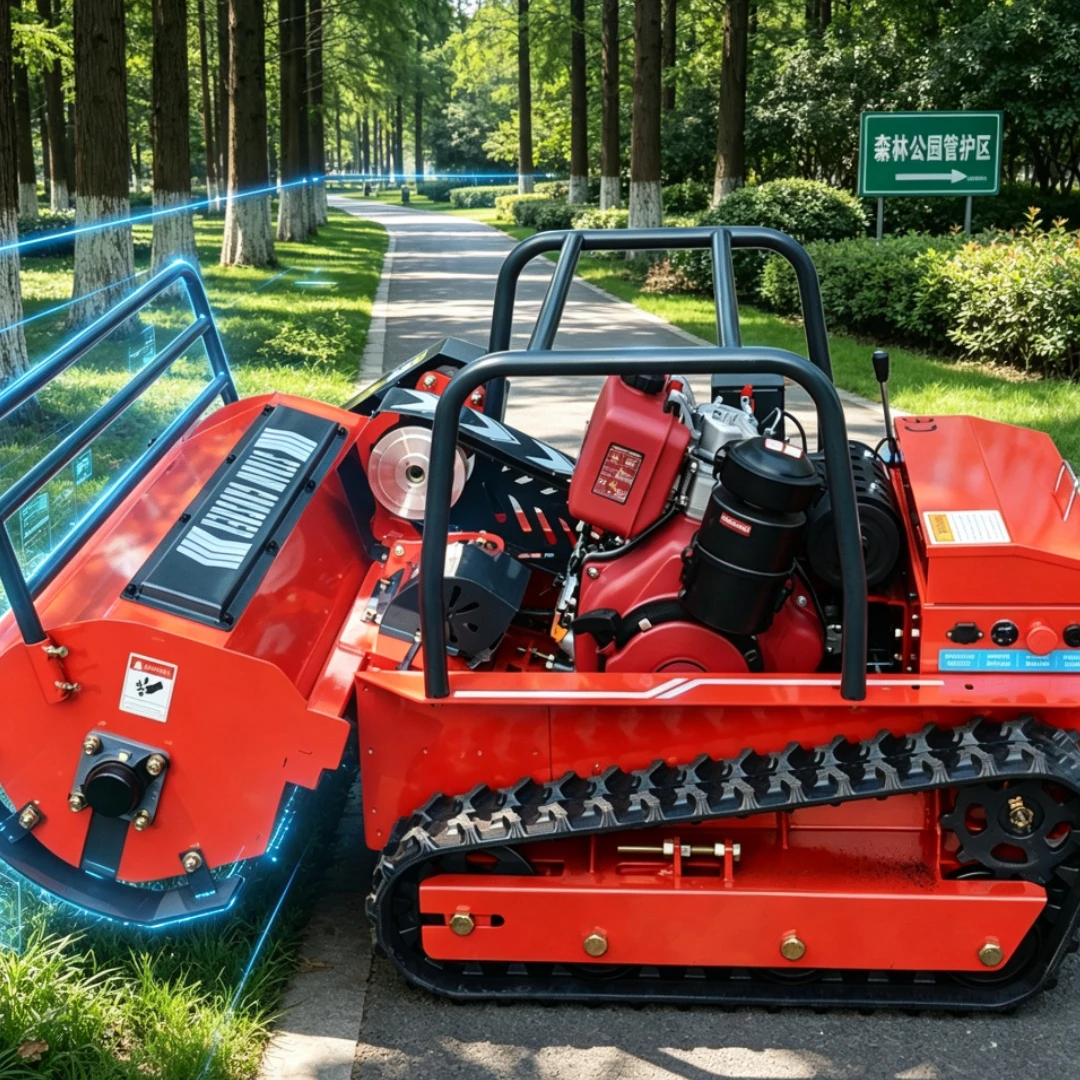Customized lawn mower factory produces tracked remote control operation with CE EPA certificate, online customer service