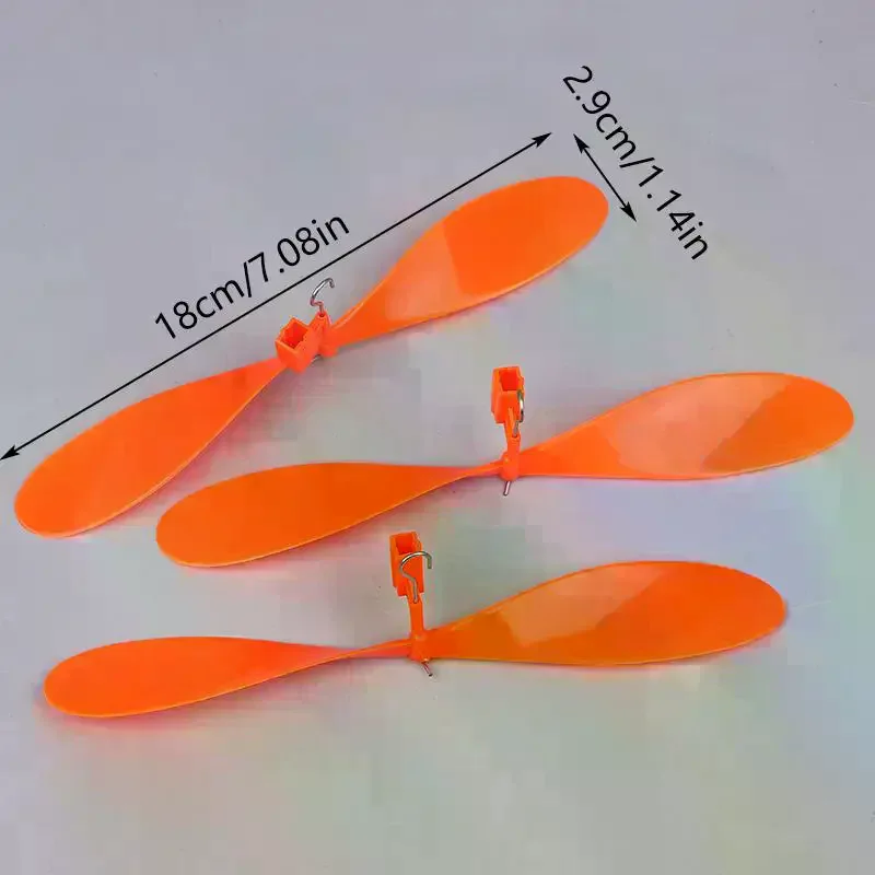 10pcs 180mm Rubber Band Powered Propeller For Model Aircraft Propeller Supply Student Airplane Spinner