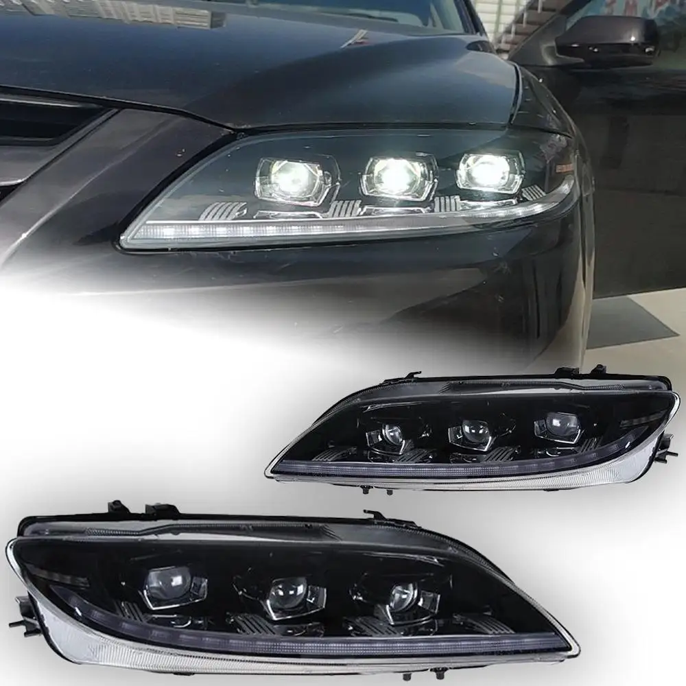 Car For Mazda 6 2004-2012 Mazda6 headlights Drl Hella Led Bi Xenon Bulb Fog Lights Car Accessory Head Lamp