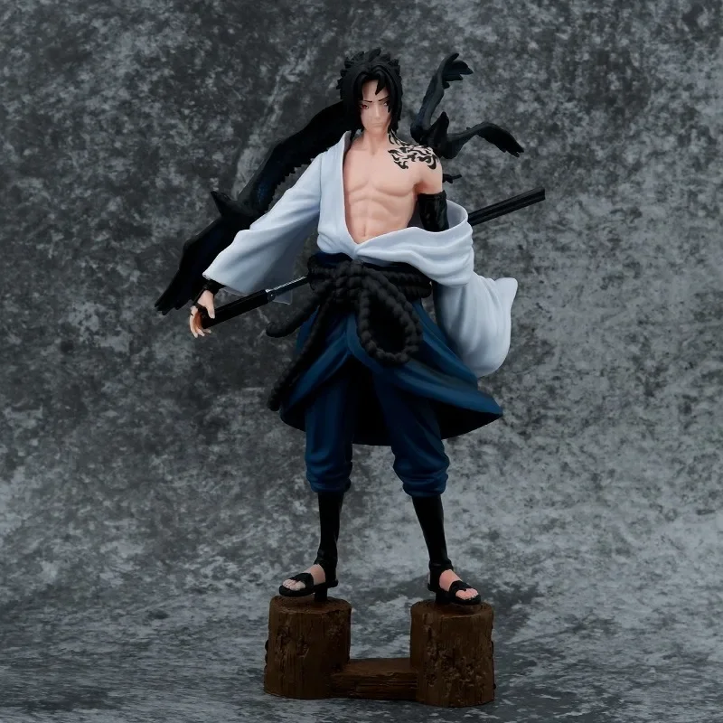 NARUTO Anime Figure Uchiha Sasuke Curse Seal Collection Action Figures Desktop decoration birthday toy model Statue Gift Pendant