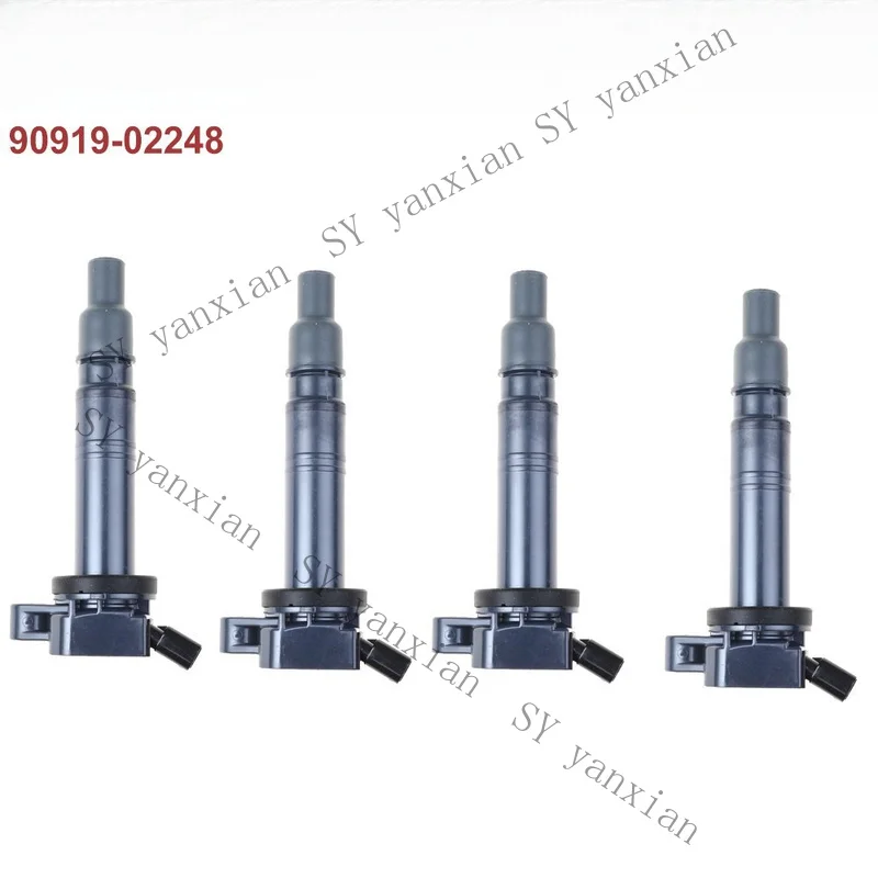 SY+ 4 x Ignition Coils For Toyota Avensis Verso Camry Hiace Prado Tarago Rav4 4 Cyl