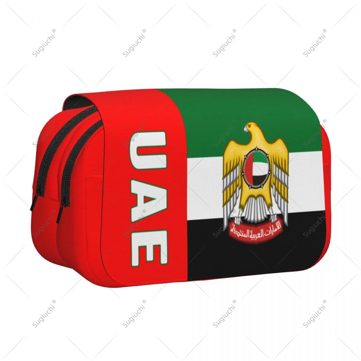 Pencil Case Scissors Bags 3D United Arab Emirates Flag Double-layer Oxford Cloth Stationery Storage Pen Box Case