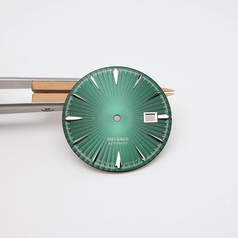 

35mm Blue Cocktail Time NH35 Dial S Logo for Automatic Movement Mechanical Modify Diy Watch Faces Repair Parts