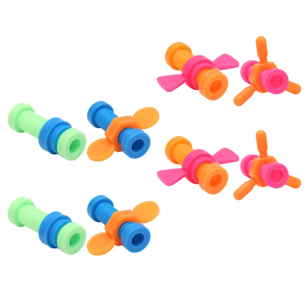 8 Pcs Pressure Relief Rotary Screw Lightweight Toys Props Pencil Educational Abs Depression Children's