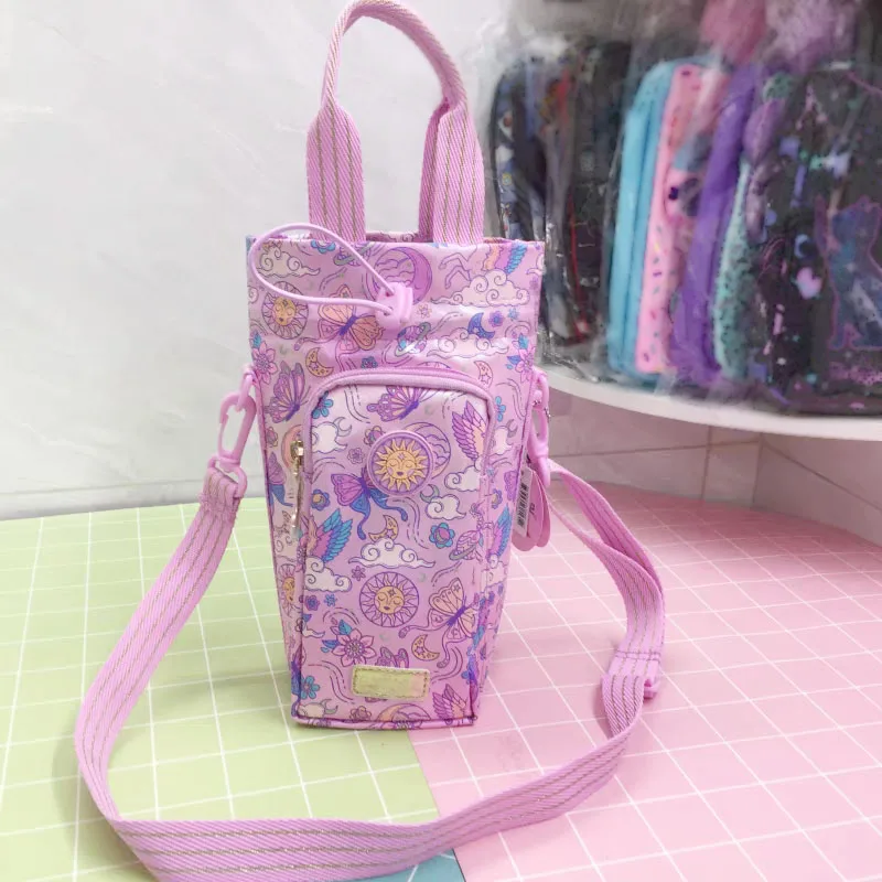 Genuine Australian Smiggle Children Insulation Water Cup Bag 21st Anniversary Pink Sun Goddess Silver Gray Football Watercup Bag