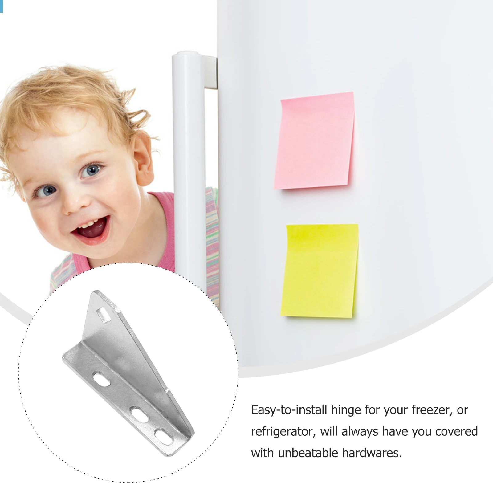 

2pcs Freezer Door Durable Smooth Freezer Door Hinge Metal Refrigerator Furniture Hinges Refrigerator Hinges Accessories