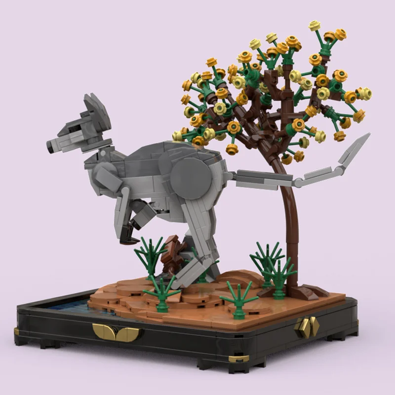 608 ELEMENTÓW MOC Klocki Konstrukcyjne Modułowe Kraj Kangurów DIY Edukacyjna Zabawka Oświetniająca o Habitatie Zwierząt