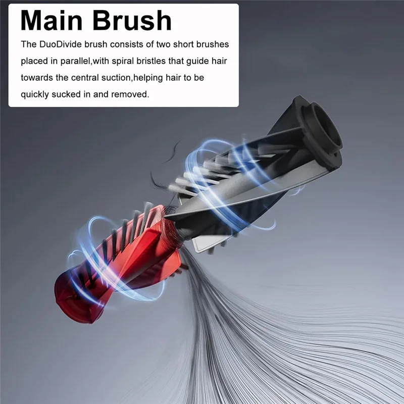 9 قطعة مجموعة الملحقات Forroborock Saros 10 روبوت فراغ الملحقات المزدوجة الرئيسية فرشاة قابل للغسل الجانب فرش أكياس الغبار