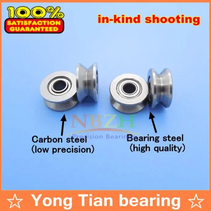 V624ZZ V groove roller wheel ball bearings 4*13*6 mm embroidery machine pulley bearing V624 624VV (Carbon steel) 4X13X6 MM