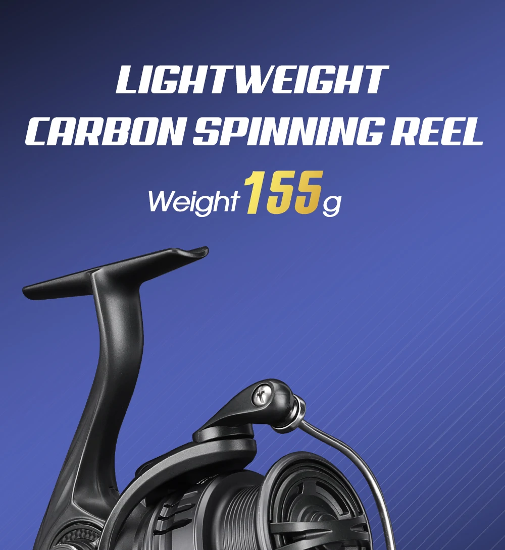 TSURINOYA Ultraleichte Spinnrolle FRERE C2000S 2500S 3000M Tintenfisch Forelle 155g Karbonkörper Flache Spule Vielseitig Einsetzbar – Detail 1