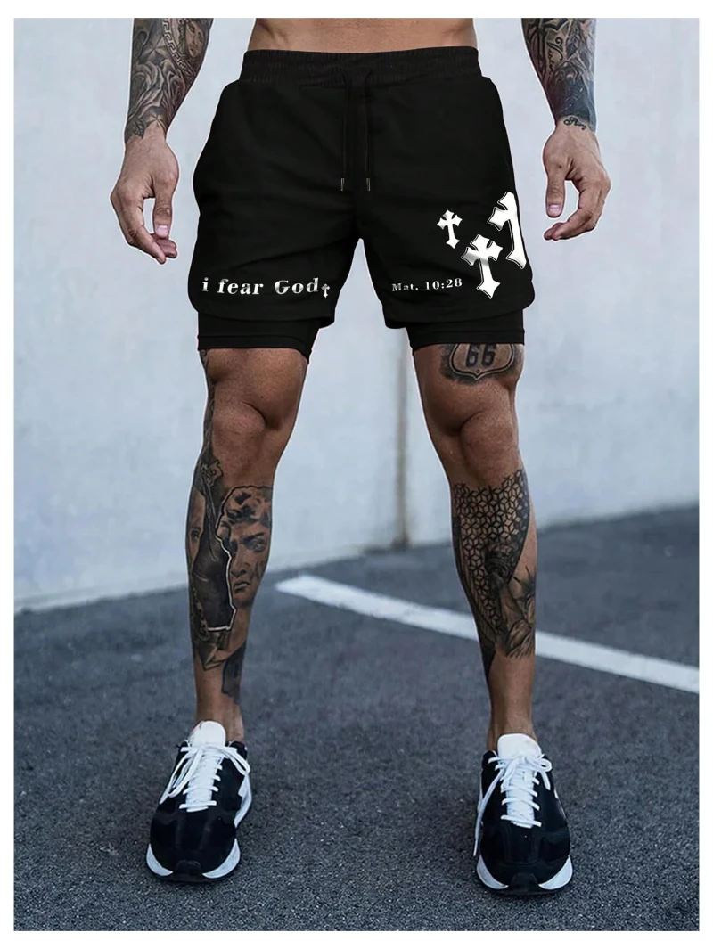 Quick-drying Summer Sports Shorts Men's and Women's Quick-drying Ice Silk Thin Yoga Fitness Training Three-point Pants