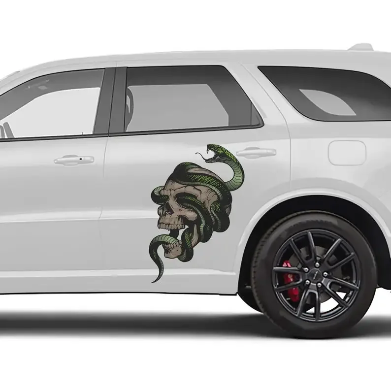 

Skull And Snake III Car Decal Livery 2 Piece Set Limited Edition Designed In-house And Printed On Premium Vinyl Decorate