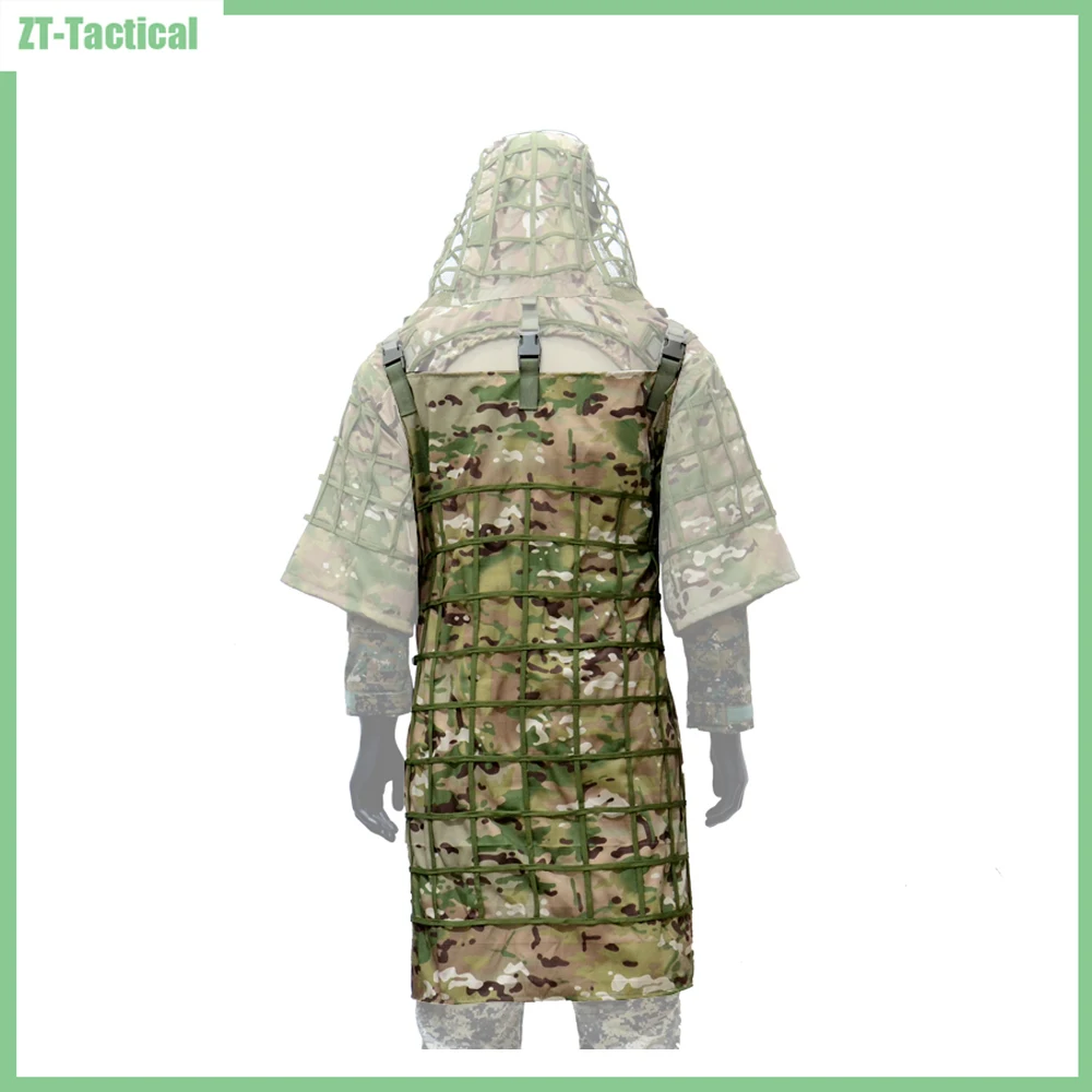 Imagem -04 - Terno Tático Sniper para Airsoft Paintball Terno Ghillie Funcional Capuzes Viper Roupas de Camuflagem Capuzes Ripstop