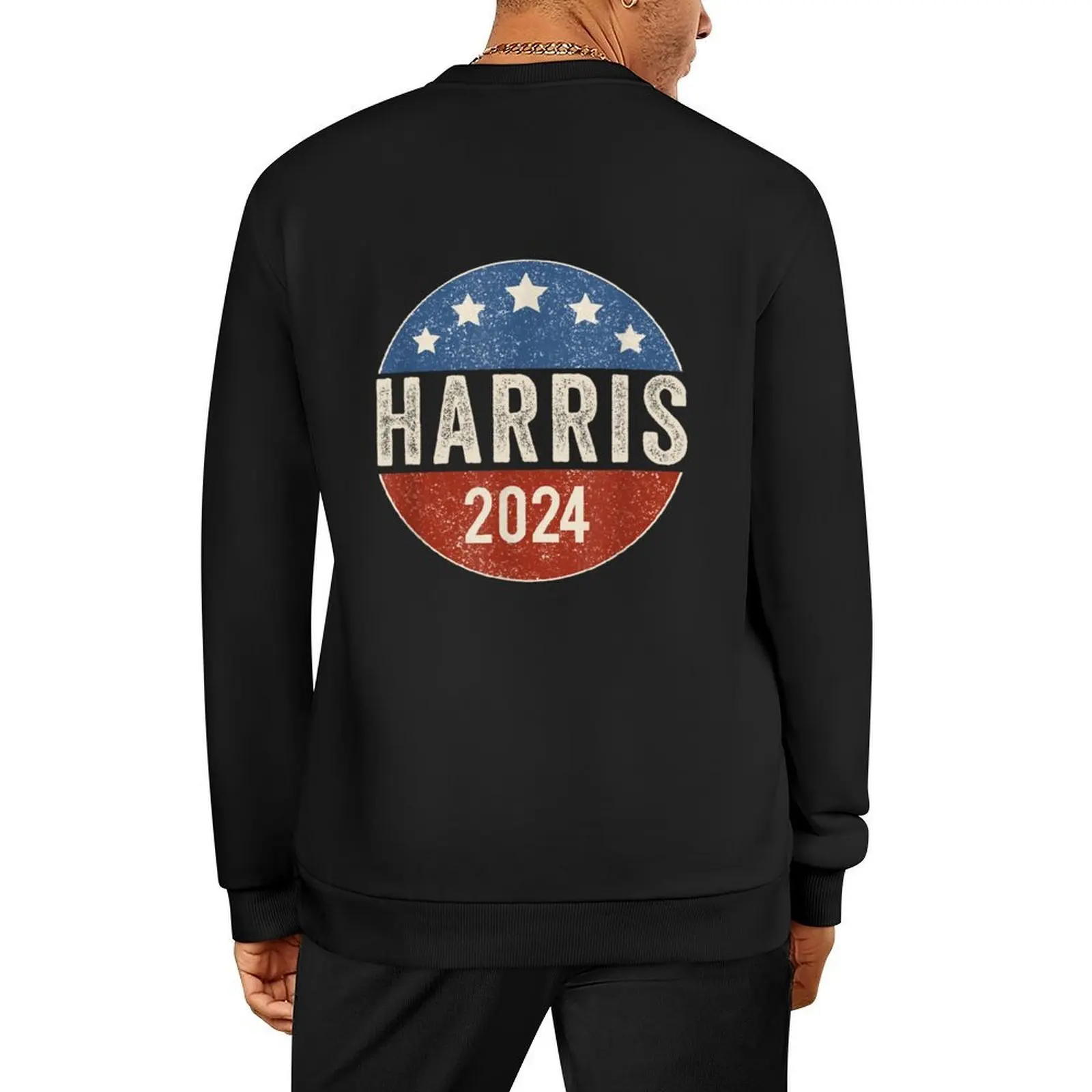

Kamala Harris 2024 For President Campaign US Flag Pullover autumn male clothes tracksuits oversize sweatshirt