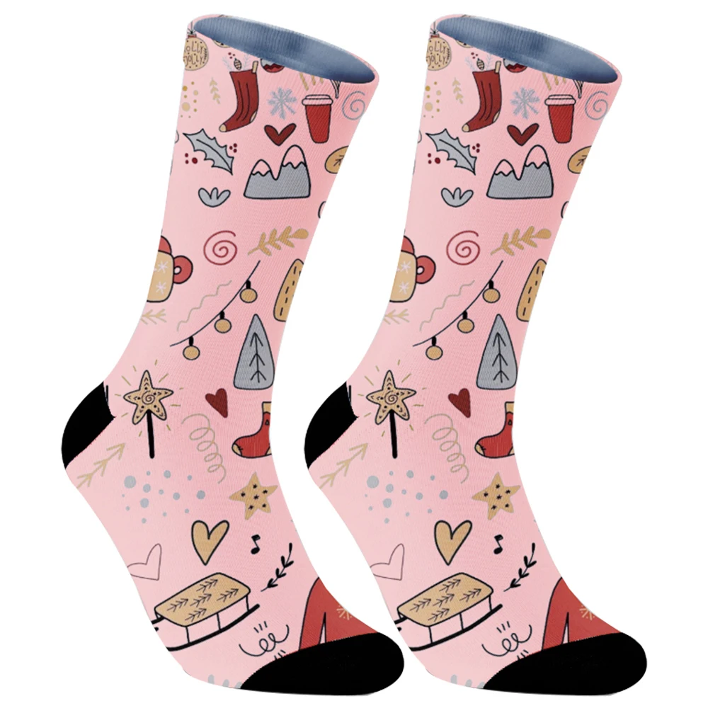 2024 New Fashion Anime Socks Stitch calzini lunghi regali di natale calzini divertenti Harajuku Hip Hop al ginocchio