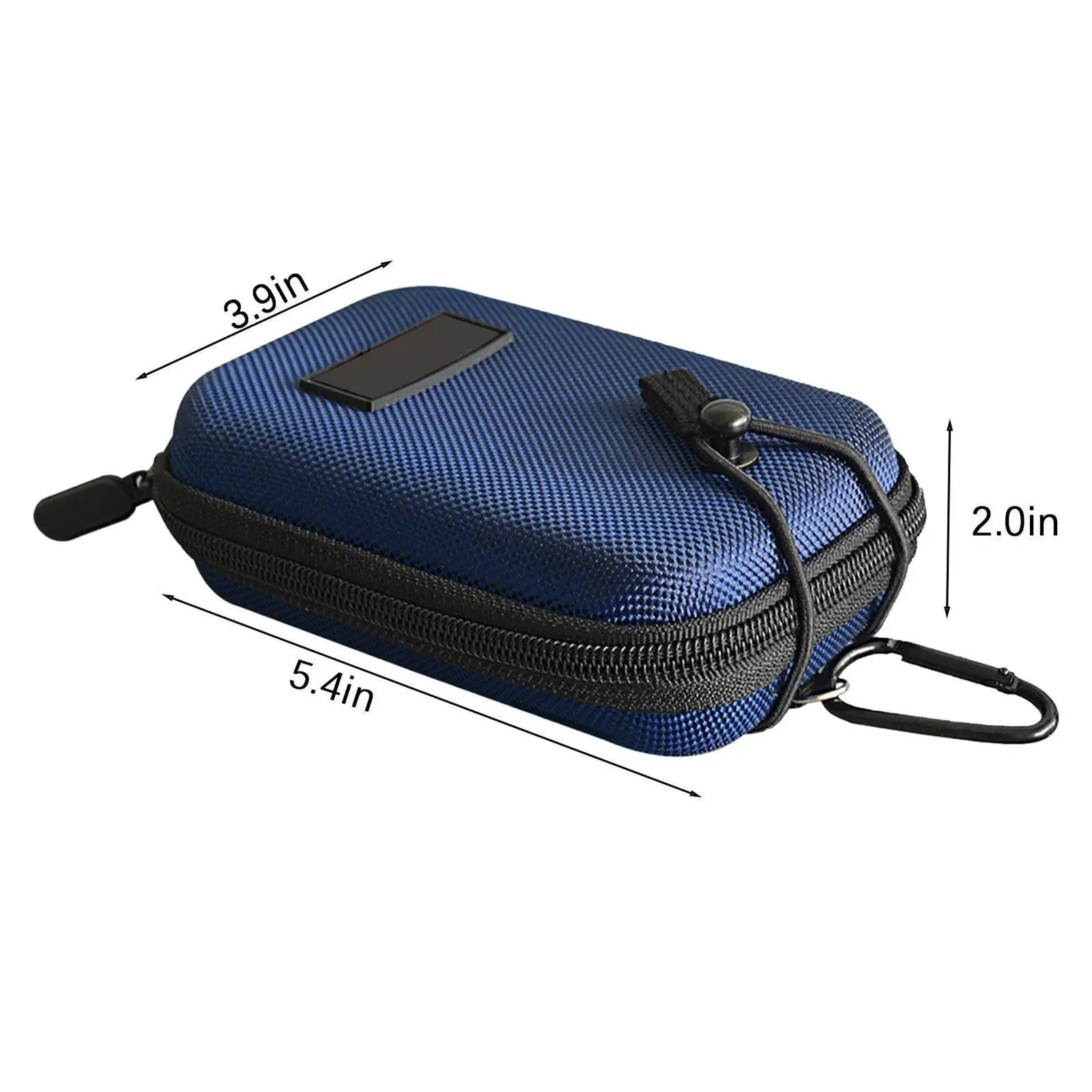 Golf Rangefinder Storage Bag Hard Shell Double Closure Pouch for Belt Cart Backpack Portable