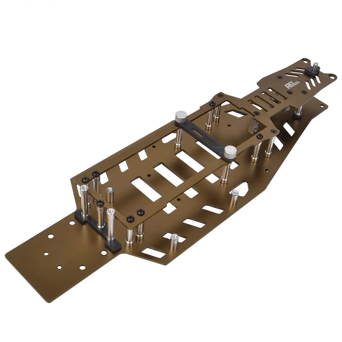 Kit de chasis superior inferior de aluminio para Traxxas 2WD Rustler VXL Bandit