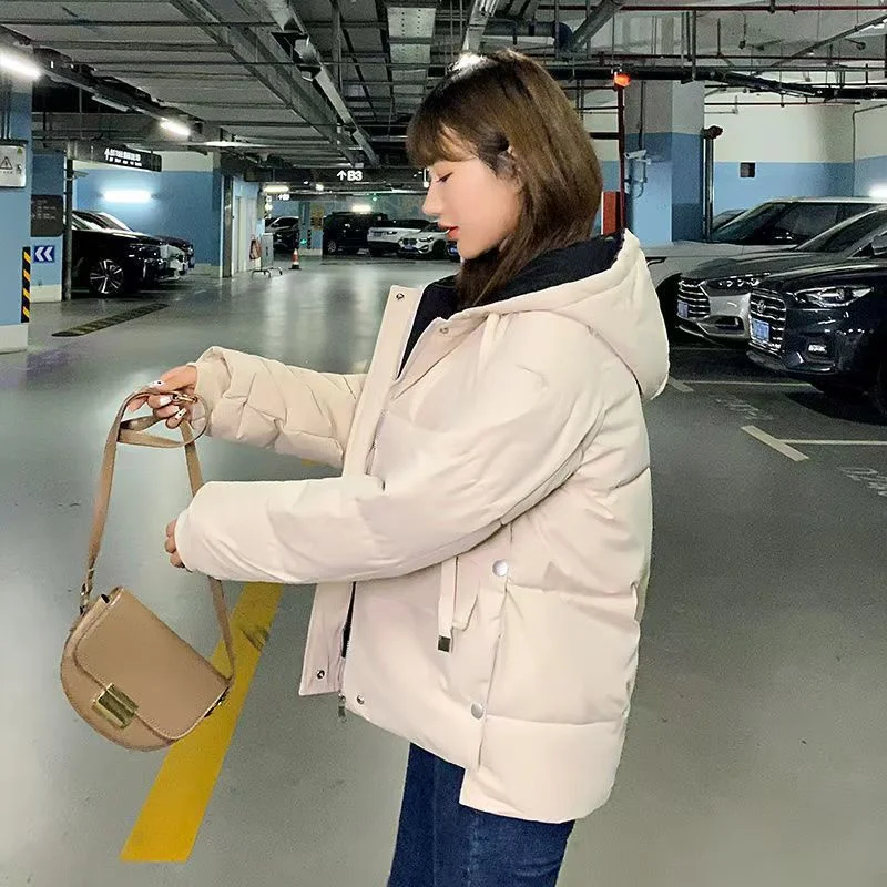 Thickened Students In Winter Loose Korean Cotton-padded Jacket Short Cotton-padded Coat 2024 New Down Women's Cotton-padded Coat