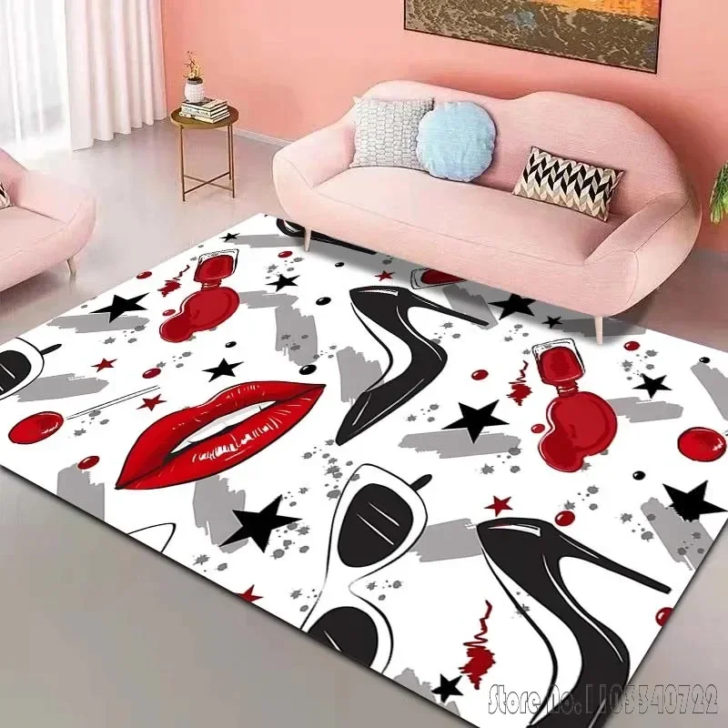 Cosmetic Chalk Scent Pattern Carpet, Living Room, Bedroom, Kitchen, Bathroom, Foot Mat, Children's Room, Hotel, Hotel Carpet Rug