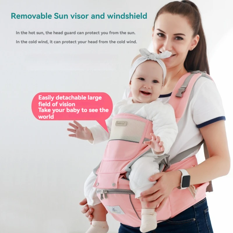 Multi-Functional Baby Carrier with Baby Waist Stool, Suitable for All Seasons, for Infants and Toddlers