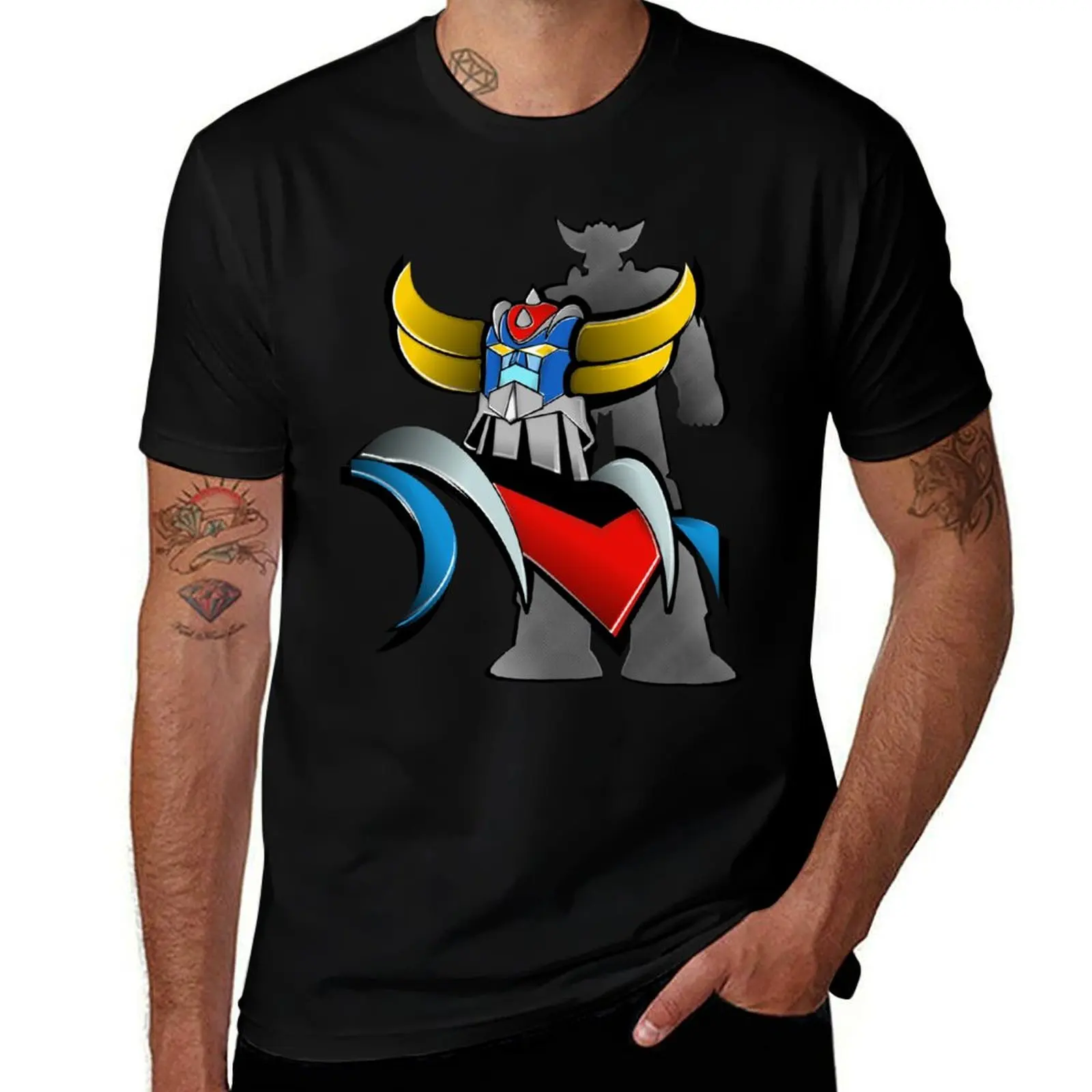 

Goldorak, Grendizer, Vintage Goldorak T-Shirt Fitness Training Breathable Tee