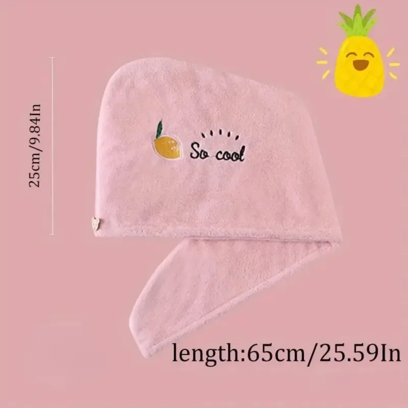 Toalla mágica de microfibra para secado de cabello, gorro de ducha de secado rápido, turbante para mujeres y niñas, gorro de baño de fibra de poliéster suave, 1 unidad