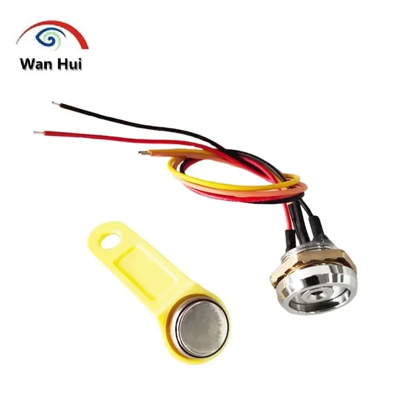 5/10/50/100 szt DS9092 TM sonda iButton czytnik stop aluminium TM1990A F5 klucz DS1990A mapa bez diody LED do kontroli dostępu drzwi GPS