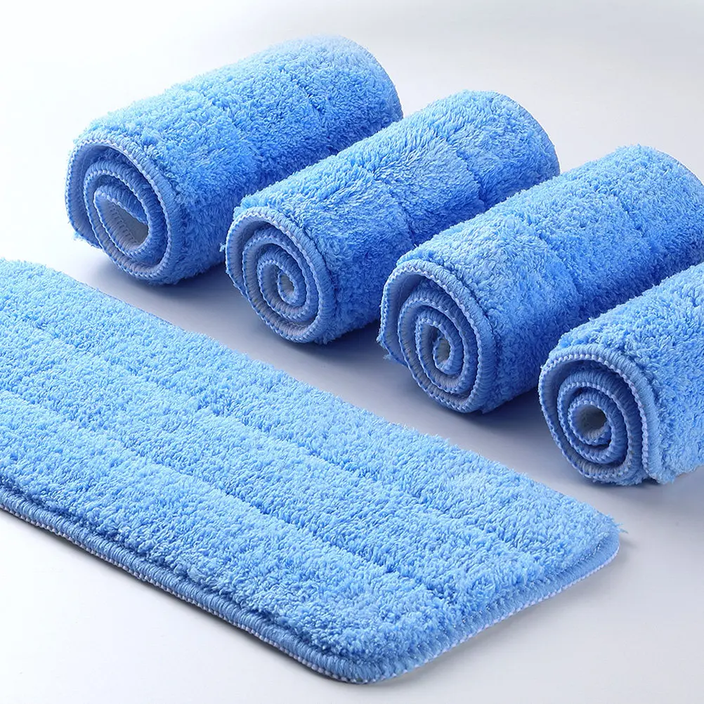 

Push Mop Cloth 5pcs Replacement Cleaning Tool Dust Cloth Floor Mop Accessories Fiber Mop Head with Water Spraying