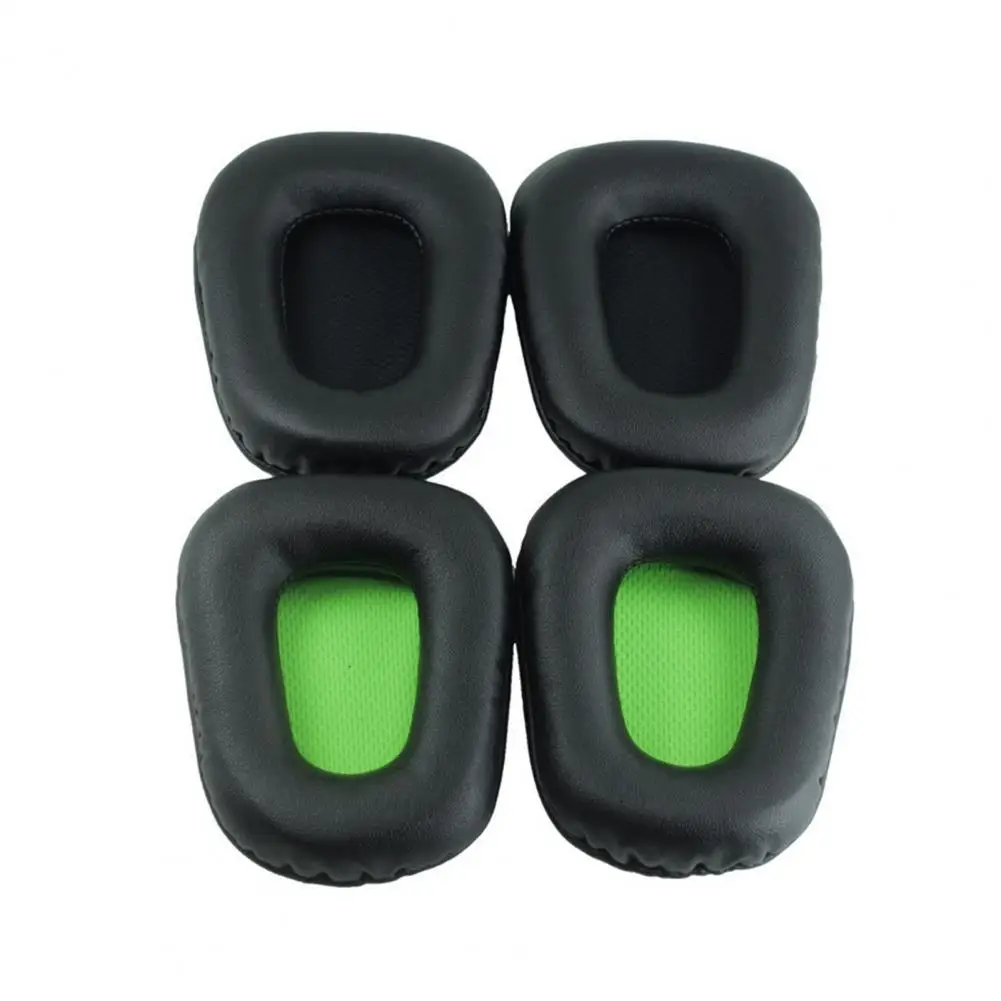 2 pçs substituição macia de couro falso espuma memória fone de ouvido almofadas earmuff almofada fone de ouvido almofadas replacemen