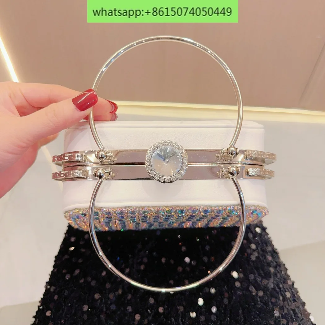 Diamond Set Handheld Bag for Ladies and Celebrities Banquet Bag Dispatch Team Water Diamond Handheld Bag