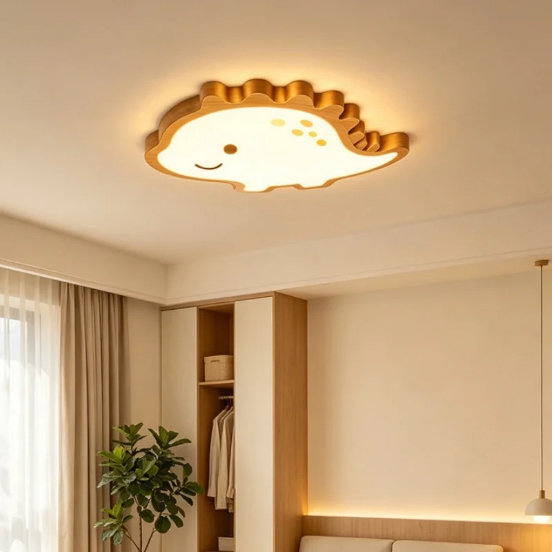 Dinosaur Children's Room Ceiling Light Simple Warm Eye Protection Cartoon Cute Middle Ancient Style Bedroom Study Ceiling Light