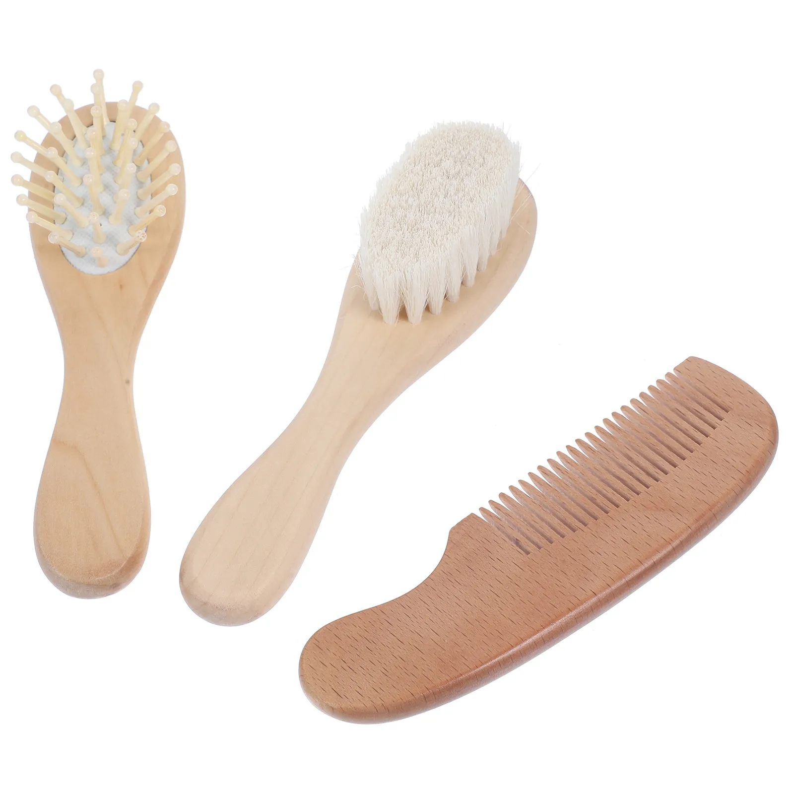 

Набор из 1 предмета: щетка и расческа для младенцев с мягкими деревянными щетинками для ухода за волосами, стимулируют рост, безопасные, нетоксичные, удобные для путешествий