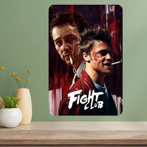 Fight Club Classic Movie Metal Poster Sign