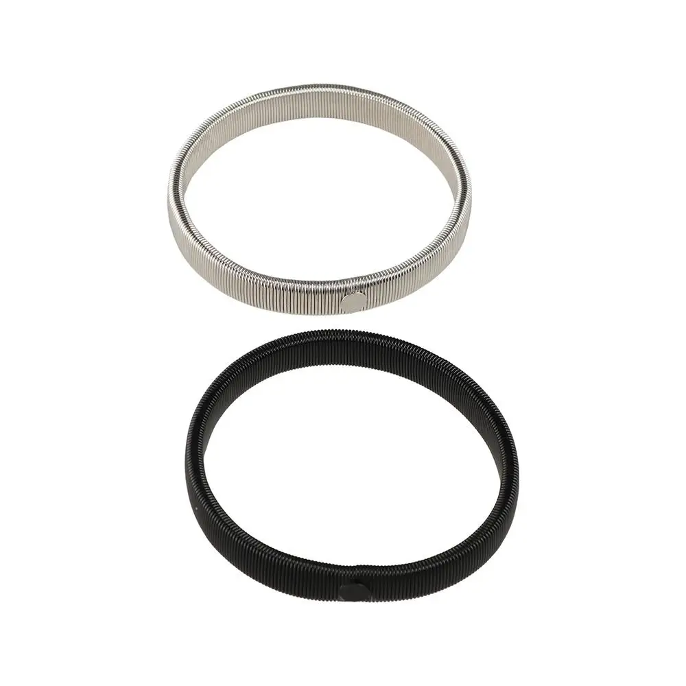 Shirt Sleeve Holder Stretchy Sleeve Garter Arm Band Spring Loop Sleeve Non-Slip Cuff Ring Metal Wristlet