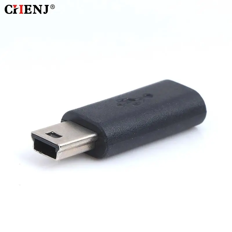 1Pc x Adapter Input Micro USB+Output Mini USB Micro USB Female to Mini USB Male