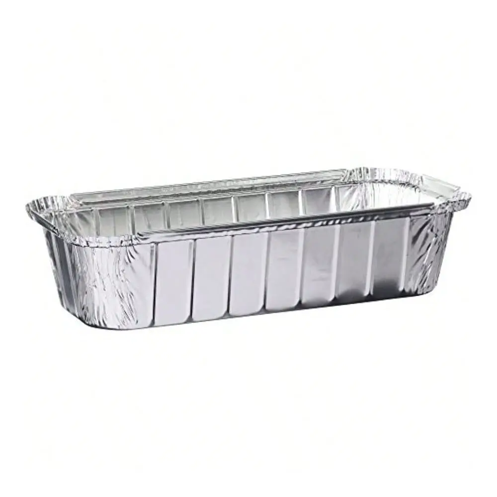 Lb 50 Pack Disposable Loaf Pans Aluminum Tin Foil Meal Prep Bakeware Cookware Perfect For Baking Cakes Bread Meatloaf Lasagna 3