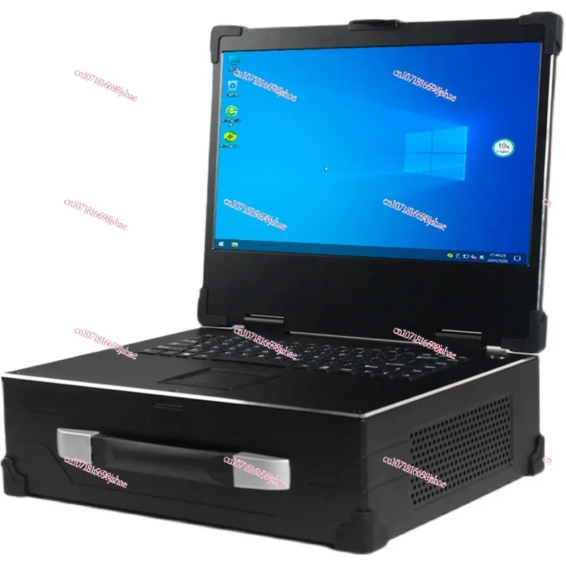 Portable Case 16.1 Monitor with Keyboard Touch Mouse All-in-One Server Industrial Computer Notebook