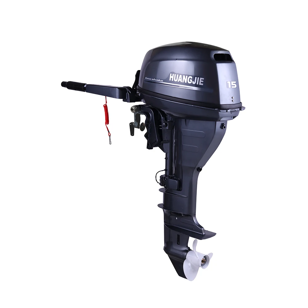 Low Noise Huangjie 4Stroke 15hp Boat Engine Gasoline Engine Motor Fuera De Borda For Boat Motor Marine Boat Accessories