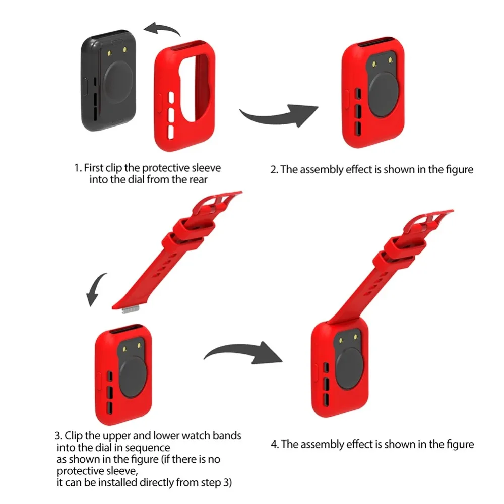 Silicone Protector Case Shockproof Fall Prevention Shell Bumper Frame Colorful Scratch-resistant for Watch Fit 2