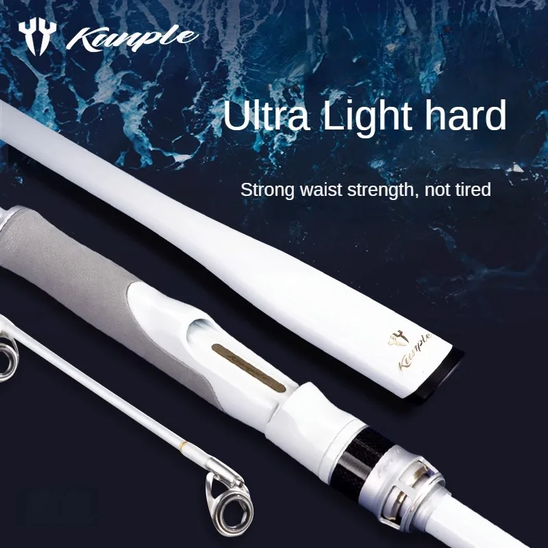 KUNPLE-Spinning Fishing Rod, Casting Rod, Ultra Light,Ultra Hard, Fuji Guide Ring, Anti Slip Wheel Seat,Bait 15-28g, New 2023