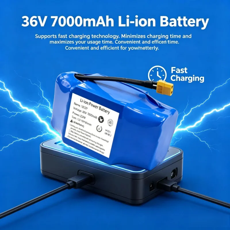 DIY Mod 36V 10S2P 18650 Lithium Battery Safe BMS High Capacity Replacement For Sagittarius Self Balancing Transport Scooter