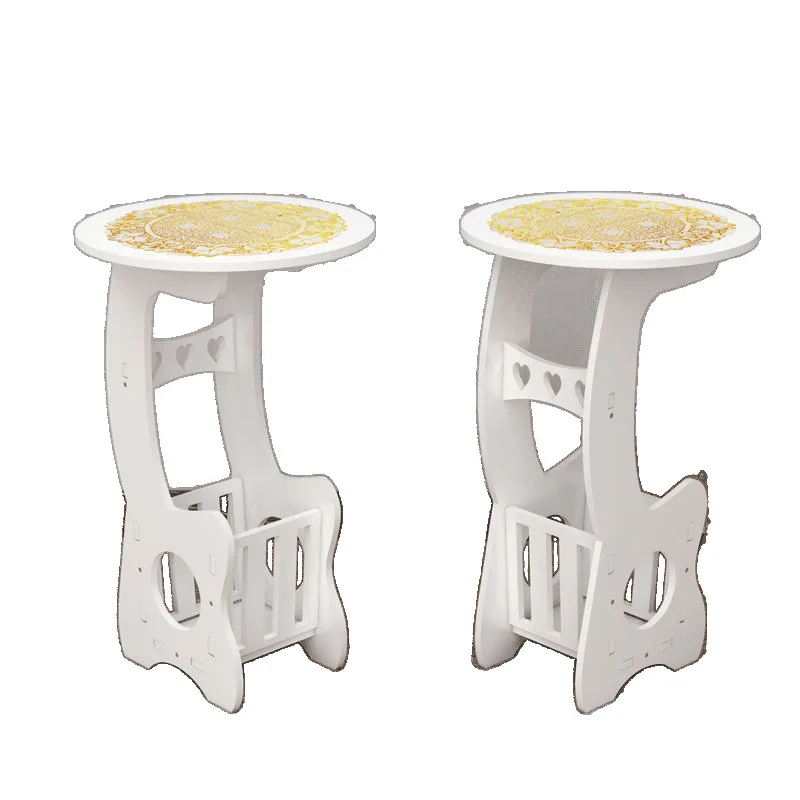 

Balcony living room sofa, small coffee table bedside, small square table, multi-layer mini apartment, simple storage