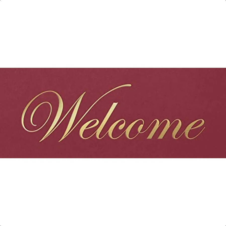 25 قطعة من مجلدات الجيب الترحيبية من رقائق الذهب المختومة لمحات HR 9 × 12