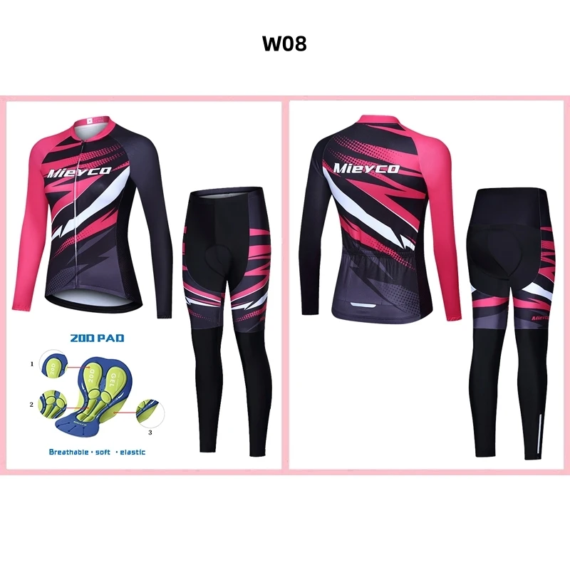 Frauen Radfahren Jersey Langarm Mtb Fahrrad Kleidung Fahrrad Radfahren Radfahren Set Quick Dry Ciclismo Ropa Bisiklet Kleidung Pro Anzug – Detail 28
